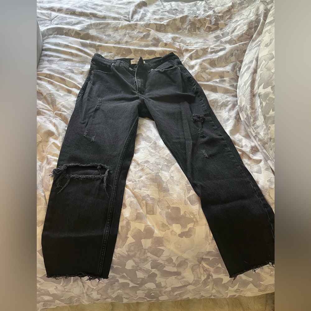 Abercrombie & Fitch Black Jeans Size 6 short